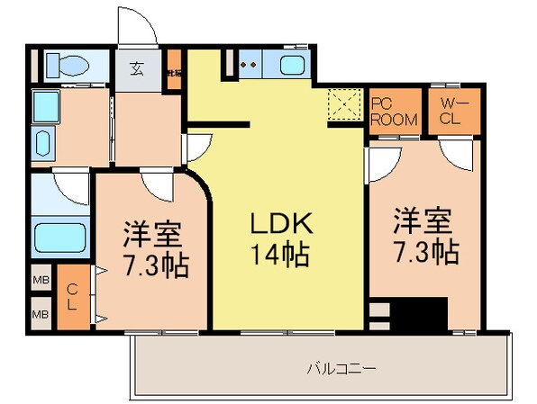 ランドハウス泉の物件間取画像